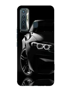 Чохол для TECNO Camon 17 з картинкою «Чорна BMW — профіль»