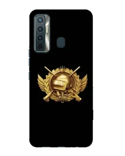 Чохол для TECNO Camon 17 з картинкою «PUBG — помаранчевий градієнт»