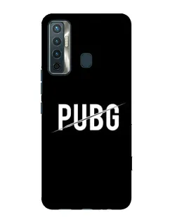 Чохол для TECNO Camon 17 з картинкою «PUBG — білий логотип»
