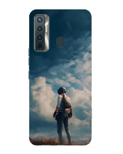 Чохол для TECNO Camon 17 з картинкою «Герой PUBG на скелі» Чохол для TECNO Camon 17 з картинкою «Герой PUBG на скелі»