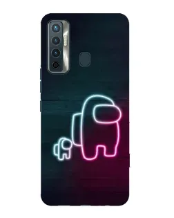 Чохол для TECNO Camon 17 з картинкою «Among Us неон-арт» Чохол для TECNO Camon 17 з картинкою «Among Us неон-арт»