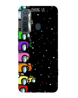 Чохол для TECNO Camon 17 з картинкою «Команда Among Us» Чохол для TECNO Camon 17 з картинкою «Команда Among Us»