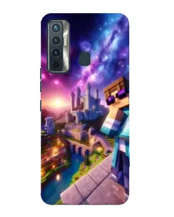Чехол для TECNO Camon 17 с картинкой «Стив и космос» Чехол для TECNO Camon 17 с картинкой «Стив и космос»