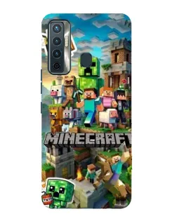 Чехол для TECNO Camon 17 с картинкой «Замок Minecraft» Чехол для TECNO Camon 17 с картинкой «Замок Minecraft»