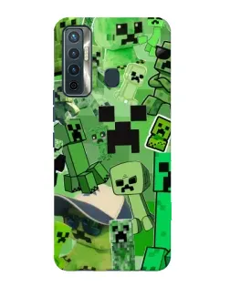 Чехол для TECNO Camon 17 с картинкой «Криперы Minecraft» Чехол для TECNO Camon 17 с картинкой «Криперы Minecraft»