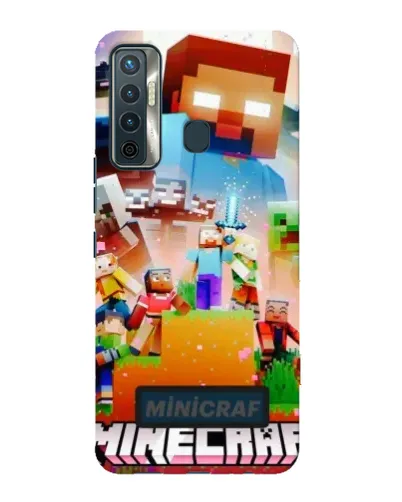 Чехол для TECNO Camon 17 с картинкой «Minecraft герои игры» Чехол для TECNO Camon 17 с картинкой «Minecraft герои игры»