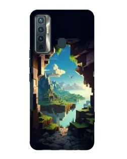 Чехол для TECNO Camon 17 с картинкой «Вид из пещеры»