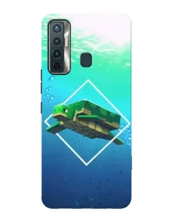 Чехол для TECNO Camon 17 с картинкой «Черепаха Minecraft» Чехол для TECNO Camon 17 с картинкой «Черепаха Minecraft»