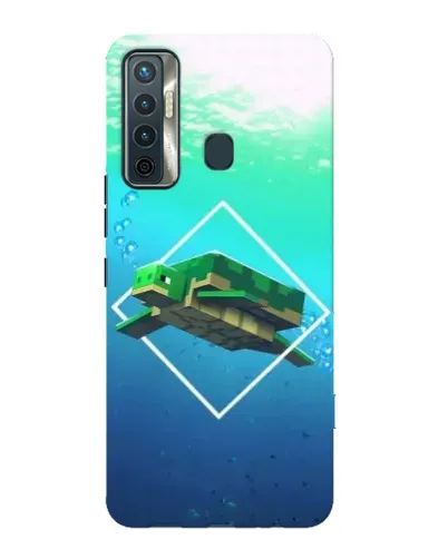 Чехол для TECNO Camon 17 с картинкой «Черепаха Minecraft» Чехол для TECNO Camon 17 с картинкой «Черепаха Minecraft»