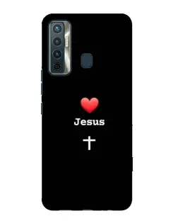 Чохол для TECNO Camon 17 з картинкою «Серце - Jesus» Чохол для TECNO Camon 17 з картинкою «Серце - Jesus»