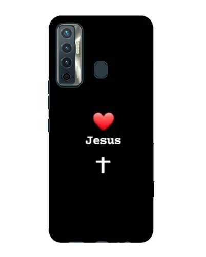 Чохол для TECNO Camon 17 з картинкою «Серце - Jesus»