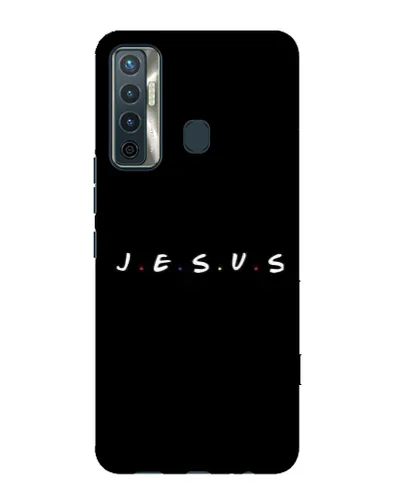 Чохол для TECNO Camon 17 з картинкою «Крапки віри J.E.S.U.S.»