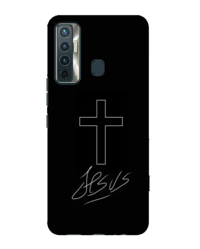 Чехол для TECNO Camon 17 с картинкой «Графический крест Jesus» Чехол для TECNO Camon 17 с картинкой «Графический крест Jesus»