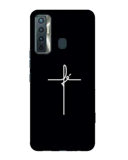 Чехол для TECNO Camon 17 с картинкой «Тонкий крест»