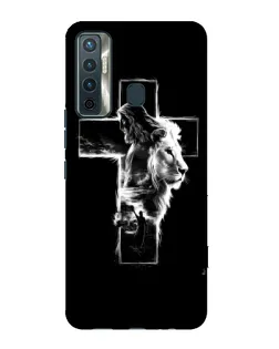 Чехол для TECNO Camon 17 с картинкой «Сияющий крест Jesus»