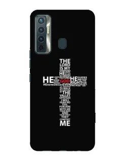 Чехол для TECNO Camon 17 с картинкой «Текстовый крест»