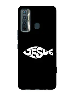Чехол для TECNO Camon 17 с картинкой «Рыба Jesus»