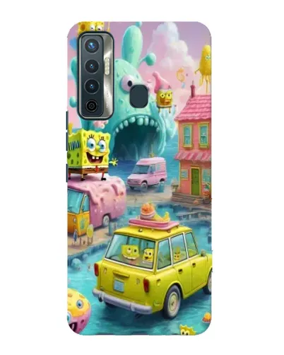 Чехол для TECNO Camon 17 с картинкой «Монстр-трак приключения»