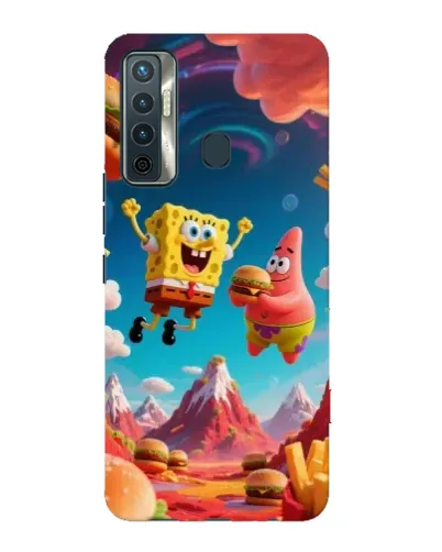 Чехол для TECNO Camon 17 с картинкой «Космический фастфуд»