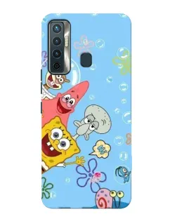 Чехол для TECNO Camon 17 с картинкой «Веселые пузырьки»
