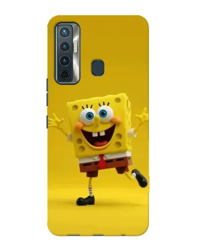 Чехол для TECNO Camon 17 с картинкой «Позитивный Губка Боб»