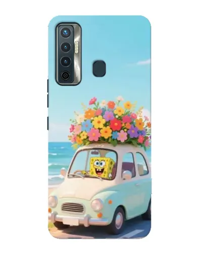 Чехол для TECNO Camon 17 с картинкой «Автомобильное путешествие»