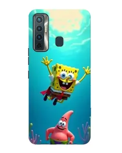 Чехол для TECNO Camon 17 с картинкой «Спанч Боб под водой» Чехол для TECNO Camon 17 с картинкой «Спанч Боб под водой»