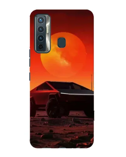 Чохол для TECNO Camon 17 з картинкою «Cybertruck на Марсі»