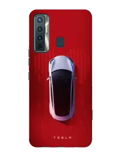 Чохол для TECNO Camon 17 з картинкою «Tesla Top View»