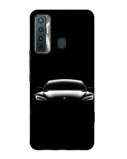 Чохол для TECNO Camon 17 з картинкою «Фари Tesla Night»