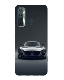 Чохол для TECNO Camon 17 з картинкою «Mercedes на чорному»