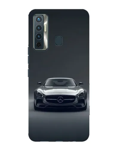 Чохол для TECNO Camon 17 з картинкою «Mercedes на чорному»