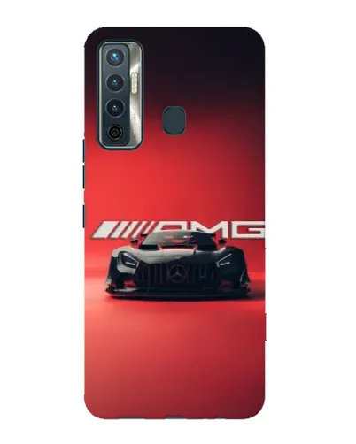 Чохол для TECNO Camon 17 з картинкою «Mercedes AMG — червона лінія»