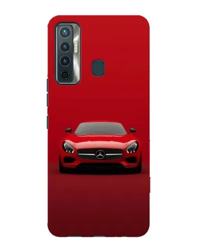Чохол для TECNO Camon 17 з картинкою «Червоний Mercedes AMG»