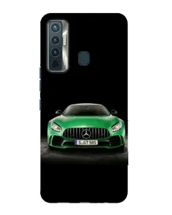 Чохол для TECNO Camon 17 з картинкою «Mercedes — неоновий лого»