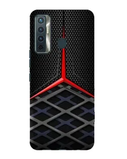 Чохол для TECNO Camon 17 з картинкою «Mercedes Carbon Grid»