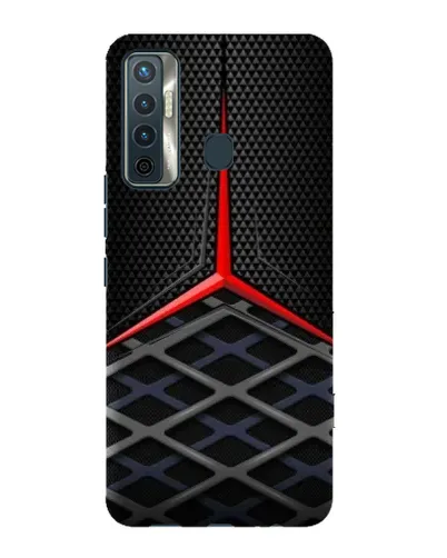 Чохол для TECNO Camon 17 з картинкою «Mercedes Carbon Grid»