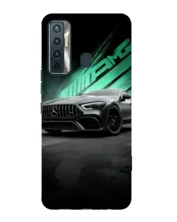 Чохол для TECNO Camon 17 з картинкою «Темний Mercedes AMG»