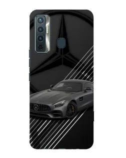 Чохол для TECNO Camon 17 з картинкою «Mercedes AMG — графіка»