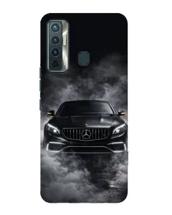 Чохол для TECNO Camon 17 з картинкою «Mercedes у диму»