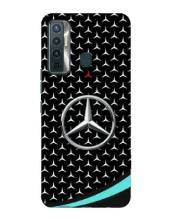 Чохол для TECNO Camon 17 з картинкою «Mercedes — бірюзовий акцент»