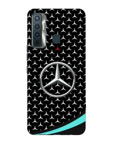 Чохол для TECNO Camon 17 з картинкою «Mercedes — бірюзовий акцент»