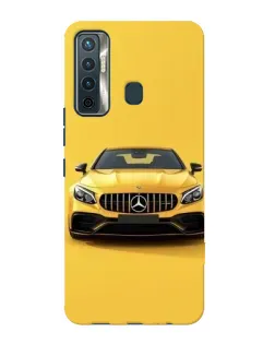 Чохол для TECNO Camon 17 з картинкою «Жовтий Mercedes GT»