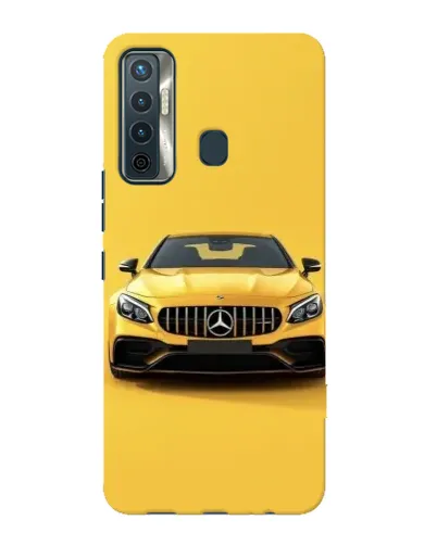 Чохол для TECNO Camon 17 з картинкою «Жовтий Mercedes GT»