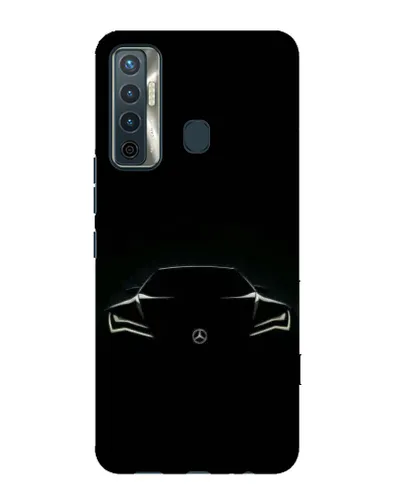 Чехол для TECNO Camon 17 с картинкой «Mercedes — силуэт авто» Чехол для TECNO Camon 17 с картинкой «Mercedes — силуэт авто»