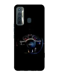 Чохол для TECNO Camon 17 з картинкою «Салон Audi — кермо»