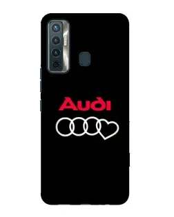 Чохол для TECNO Camon 17 з картинкою «Логотип Audi Heart»