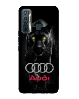 Чохол для TECNO Camon 17 з картинкою «Пантера та Audi»