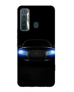 Чохол для TECNO Camon 17 з картинкою «Audi в неоні»