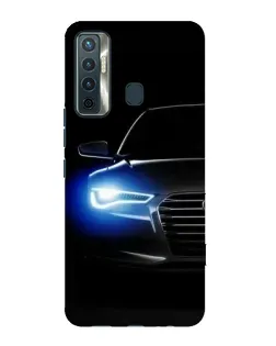 Чохол для TECNO Camon 17 з картинкою «Неоновий погляд Audi»